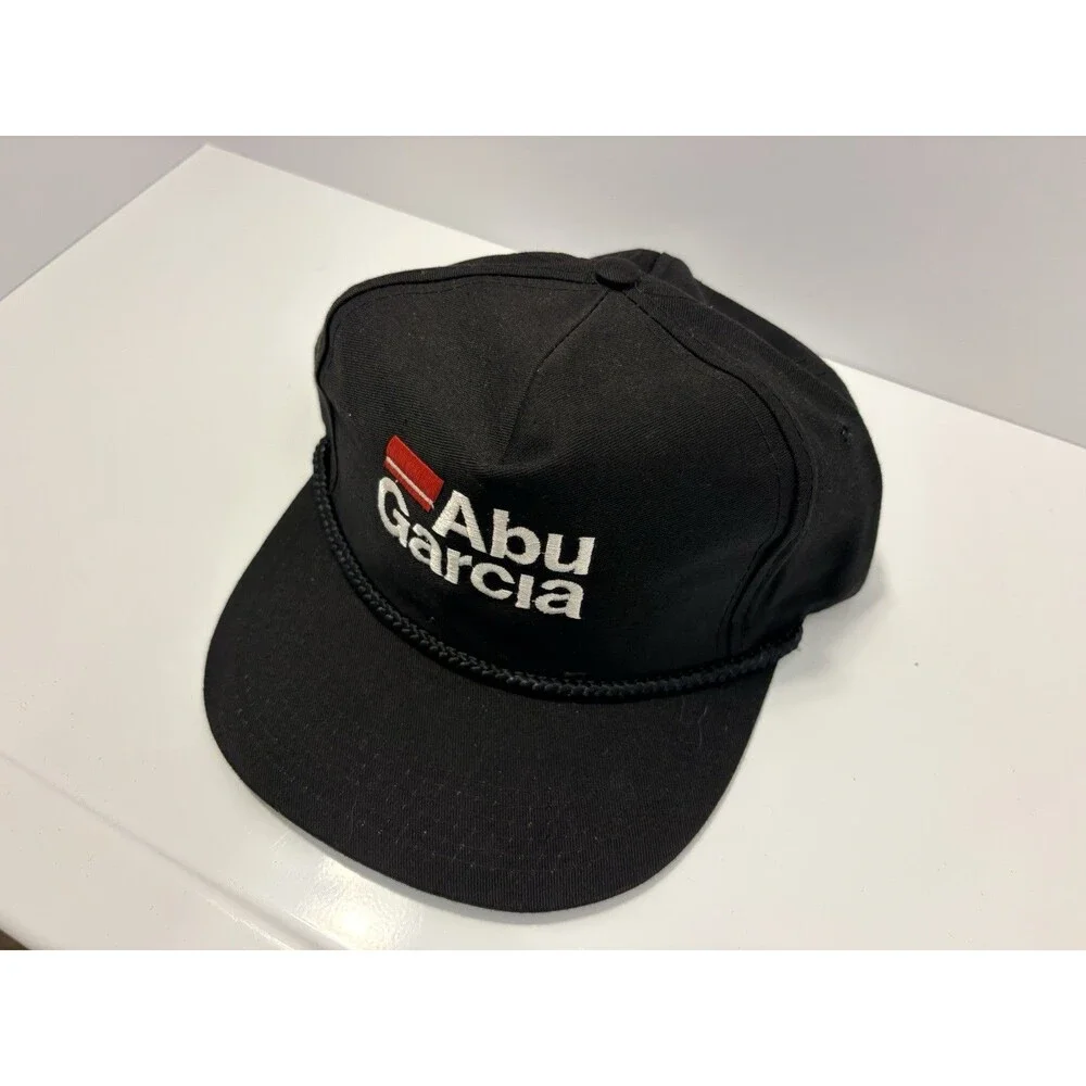 VTG Abu Garcia Big Rope High Crown Trucker Snapback Hat Super Retro Head To Toe